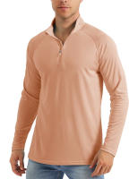 MAGCOMSEN men's long sleeve sun shirts upf 50+ tees 1/4 zip up fishing running rash guard t-shirts - details 10