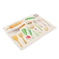Mantel Individual para comida, Tapete de lino para mesa, vajilla para niños, mesa de comedor de dibujos animados, almohadillas de disco, posavasos, plato Napperon, Bar, Tapete de lugar, cocina - details 6