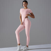 Hamidou Conjunto Deportivo Top de Yoga de Cintura Alta y Pantalones de Yoga - details 24