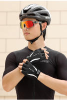 WEST BIKING-guantes de ciclismo para hombre y mujer, de medio dedo, con absorción de impacto, equipo deportivo para bicicleta de carretera - details 3