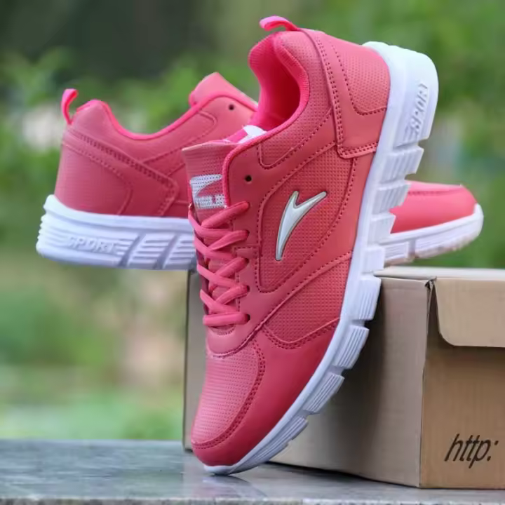 Zapatos Deportivos blancos para mujer, zapatillas planas, deportivas de malla, calzado ligero y suave - 1