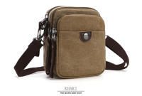 Bolso de lona de diseñador de marca para hombre, mini bandolera de hombro, Bolso de cintura informal de alta calidad, Bolso cuadrado pequeño - details 6
