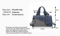 Bolso de hombro de diseñador de lujo para mujer, bolso de mano de mezclilla, bolso de mano de gran capacidad, bolso de axilas de moda, bolso de viaje Simple para mujer - details 0