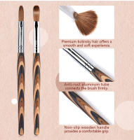 Brocha de Uñas de Acrílico 100% Kolinsky Sable para Extensión de Gel UV Herramienta de Manicura DIY de la Marca Rolabling - details 1
