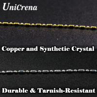 Cadena de Bolas Dorada UniCrena Material de Cobre Plateado Ideal para Collar Pulsera Llavero Tobillera Artesanal Hipoalergénico - details 0