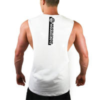Gym Bodybuilding Workout Tank Top Male Cotton Breathable Sleeveless Slim Shirt Men Fitness Vest Summer Casual Fashion Tanktop - details 2