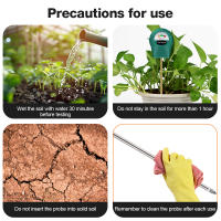Medidor de suelo portátil, Detector de PH/humedad del agua/fertilidad, probador de humedad del suelo de flores de jardín, sonda de Metal, No requiere baterías - details 15