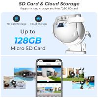 Cámara de Vigilancia Exterior Inalámbrica PTZ 8MP 4K con Doble Lente y Pantalla Ai Detección Humana Auto Seguimiento iCSee Controlador de Seguridad Tipo Android Protocolo de Conexión Onvif Resolución de Video 1080P - details 10