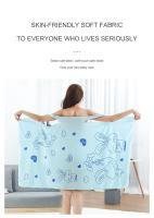 Wearable Bath Towel Love Rabbit Increase Thickened Adult Women Wipe Chest Bath Skirt Absorbent Sweat Steam Skirt Sauna - details 2