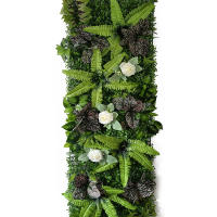 Paneles de hojas de césped Artificial, planta de 40cm x 120cm, decoración frontal del hogar, ventana - details 5