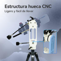 Montaje de Telescopio Ajustable SVBONY SV225 con Cabeza de Fluido SA410 y Soporte de Fibra de Carbono para Seguir Luna y Planeta - details 1