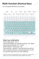 Funda Magnética de Funda de Teclado para Tablet Lenovo Tab P11 Pro Compatible con J706F J716F J606F J607F J616F Marca DUNNO Teclado Fijo de 10 pulgadas - details 9