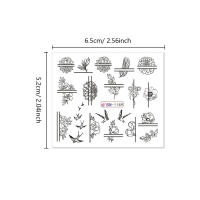 Pegatinas de Uñas de 48Pcs con Diseño de Girasol y Leopardo para Decoración de Arte de Uñas y Agua Set de Decalcomanías de Uñas - details 7