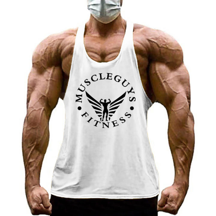 Musculosa Ropa Muscle Guys-Camiseta sin mangas de algodón para hombre, ropa de ...