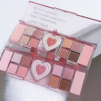 Paleta de Sombras de Ojos en Forma de Corazón Dulce 12 Colores de Polvo para Resaltar y Realzar - details 6