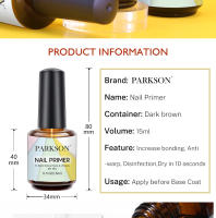 Parkson-Gel de secado rápido para manicura, Base de limpieza para uñas, aceite de deshidratación y equilibrio sin necesidad de lámpara UV LED, 15ml - details 2