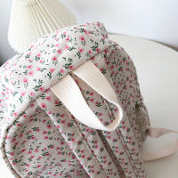 Mochilas de estilo Preppy para mujer, bandoleras impermeables de nailon para estudiantes, a la moda, con estampado Floral - details 19