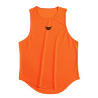 Summer Casual Breathable Quick Dry Sleeveless Tank Top Mens Gym Bodybuilding Workout Muscle Stringer Fashion Fitness Mesh Vest - details 14