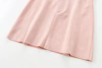Elegant Women With Belt Faux Suede Mini Skirt Female Office Wear High Waist A-line Skirts faldas mujer - details 6