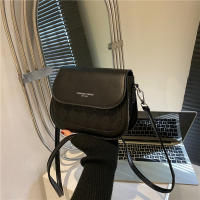 Bolso de hombro con solapa para mujer, bandolera de cuero PU, Estilo Vintage, cuadrado, pequeño - details 14