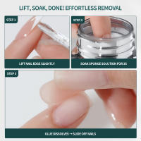 Nailpop-solución removedora de esponja para uñas postizas, 80ml, rápido, 3 segundos, suave, sin daños, removedor de pegamento para uñas reutilizables para puntas de uñas postizas - details 6