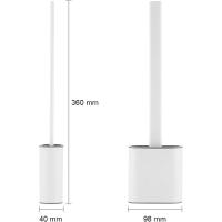 Escobillas y Portaescobillas de Inodoro, Cepillo y Soporte para WC, Silicona - details 2