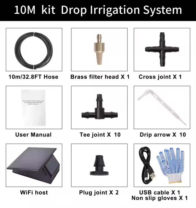 Tuya-temporizador de agua Solar WiFi, controlador de riego automático, sistema de riego, dispositivo de riego de flores inteligente, Kit de riego por goteo - 1