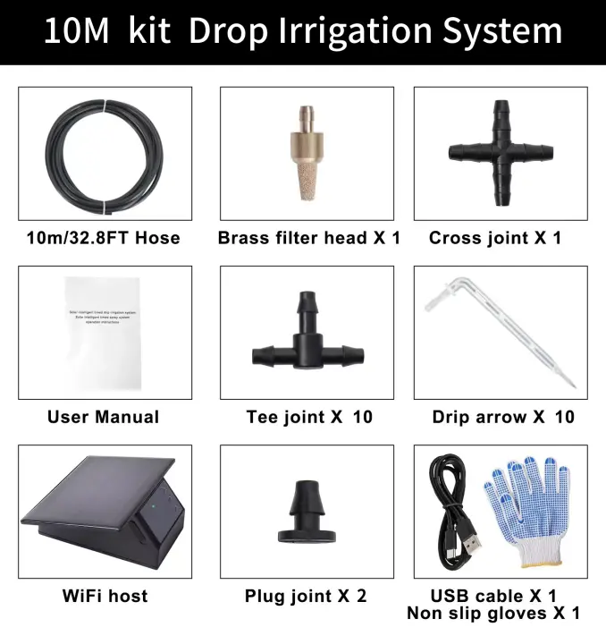 Tuya-temporizador de agua Solar WiFi, controlador de riego automático, sistema de riego, dispositivo de riego de flores inteligente, Kit de riego por goteo - 1