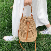 Bolso de Verano para Mujeres Bolso de Hombro de Paja Bolsa Top Mate de Ratán Bolso de Mano Casual de Raffia Crochet Bolso de Playa - details 2