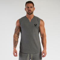 Summer Casual Fashion Print Vests Sleeveless Breathable Tank Tops Joggers Gym Fitness T-Shirt Male Basketball Training Singlets - details 8