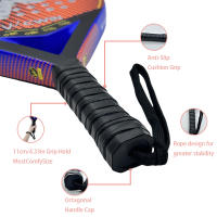Raqueta de Paddle Cwin Profesional Fibra de Carbono Suave EVA Cubierta de Bolsa Padel Nueva 2025 - details 4