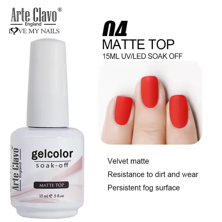 Arte Clavo-esmalte en Gel para uñas, barniz híbrido, colores puros, brillo, semipermanente, capa Base superior, 15ml - 1