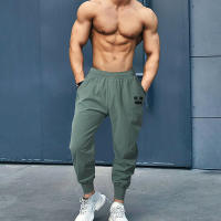 Joggers Pants Men Muscle Fitness Running Pants Training Sport Quick Dry Gym Training Sweatpants Bodybuilding Beam Mouth Trouser - details 3