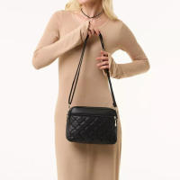 Bolso cuadrado pequeño con bandolera para mujer, nuevo diseño acolchado, bandolera de cuero de PU, bandolera versátil - details 12