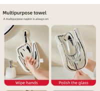 Limpiar toallas de mano, engrosamiento doméstico de doble capa, tela de mano absorbente de agua de secado rápido, toallitas de mano creativas - details 15