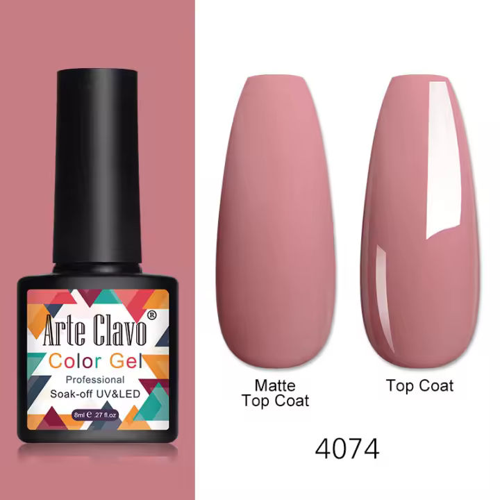 Arte Clavo-esmalte de uñas en Gel, barniz para manicura, Base mate, capa superior, LED UV, 114 colores, 8ML - 1