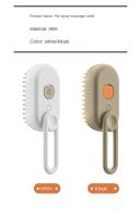 Cepillo de vapor para gatos, peine de aseo para mascotas, peines de depilación, 3 en 1 - details 8