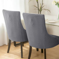 Funda elástica para silla de comedor, fundas para sillas de LICRA Jacquard, respaldo alto elástico, sillones inclinados, para cocina de Hotel, 1 ud. - details 56