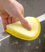 Esponja de doble cara para lavar platos, cepillo para lavar platos, sartén, olla, esponjas de limpieza del hogar, herramientas de cocina reutilizables, 10 piezas - details 12