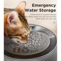 Grifo de Agua para Mascotas Ultra Silencioso 84oz/2.5L con Luz LED Grifo de Agua de Cascada para Gatos con 3 Filtros - details 5