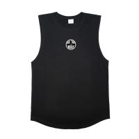Mens Gym Clothing Bodybuilding Tank Tops Fitness Training Sleeveless 0-neck Shirts Cotton Breathable Vest Casual Sports Singlets - details 13