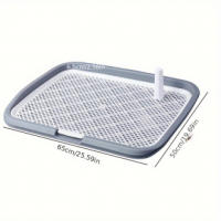 Orinal lavable Extra grande para perro, entrenador con columna a prueba de salpicaduras, inodoro reutilizable para mascotas para una fácil limpieza y Control de olores - details 3
