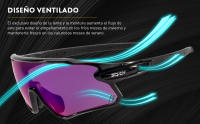 Polarizadas Gafas de Ciclismo con 3 Lentes Intercambiables Hombres Mujeres Bicicletas - details 6