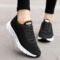Woman Breathable Mesh Platform Sneakers Women Slip on Soft Ladies Casual Running Shoes Woman Knit Sock Shoes Flats - details 1