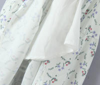 Women French Pastoral Style Floral Print Holiday Long Dress Vintage Puff Sleeve Square Neck A-line Elegant Summer Dresses - details 10