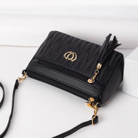 Bolso cruzado de cuero PU para mujer, bolsa de hombro con cremallera de gran capacidad, con hilo de bordar, a la moda, novedad - details 15