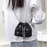 Bolsos cruzados con forma de cubo de diamantes de imitación para mujer, bolsos de hombro brillantes, bolsos de cadena, bolsos de almacenamiento de fiesta de noche - details 5