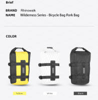 Rhinowalk-bolsa para horquilla delantera de bicicleta, resistente al agua, de liberación rápida, para Mtb, carretera, grava, almacenamiento de ciclismo, soporte de hasta 15Kg - details 2