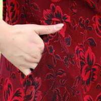 Vestido Maxi de Verano con Estampado Floral Cuello en Rabo, Manga Corta, Longitud de Rodilla para Damas - details 16