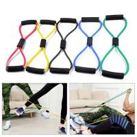 Banda de Yoga para gimnasio, banda de resistencia física, cuerda expansora de pecho de 8 palabras, entrenamiento muscular, bandas elásticas de goma, ejercicio deportivo - details 2